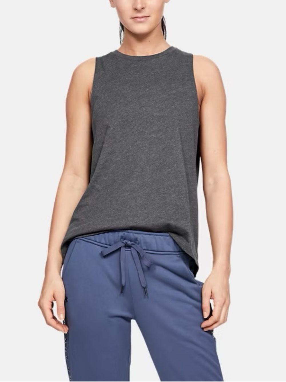 Under Armour Flow Tank Top in Charcoal Gray